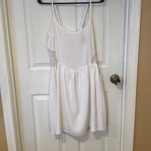 White lace cut out dress size M